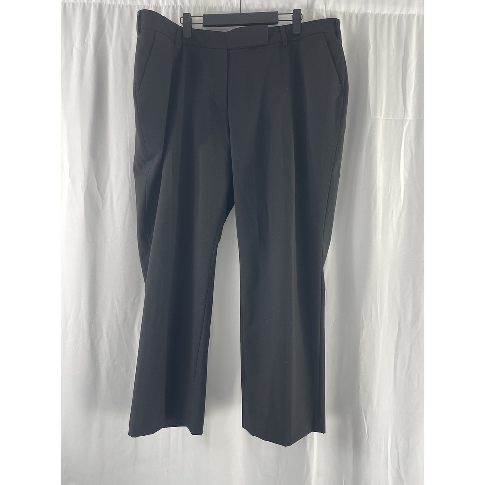 Lands End Outfitters Women's Black Wide Leg Dress Pants Plus Size 20W Workwear